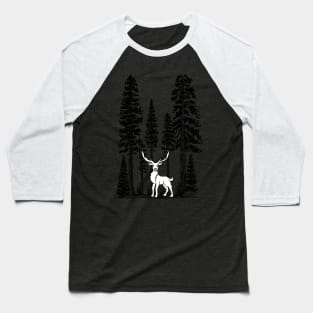 White Stag in High Sequoias Baseball T-Shirt